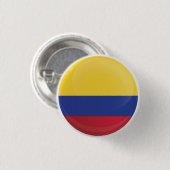 Colombiaanse ronde pictogramvlag ronde button 3,2 cm (Voorkant /achterkant)
