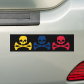 Colombiaanse Skulls Bumpersticker (Op auto)