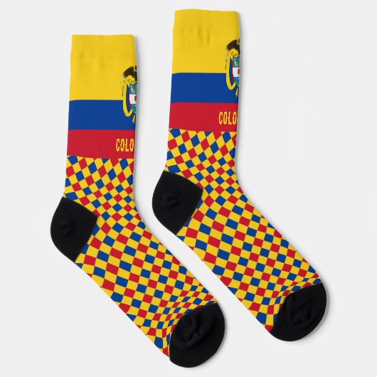 Colombiaanse Sokken, Colombiaanse vlag mode / spor Sokken (Rechts)