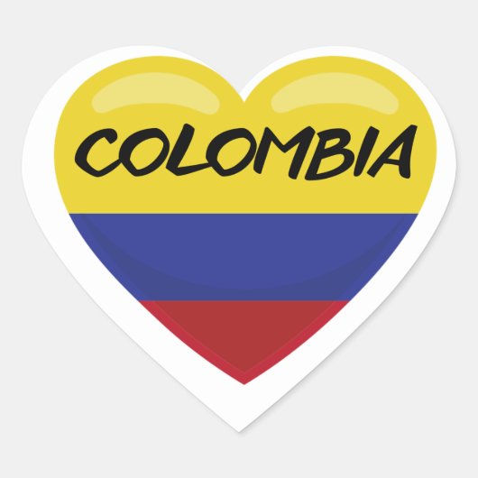 Colombiaanse Sticker van het aanloophart (Voorkant)