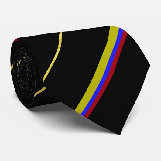 Colombiaanse streekvlag stropdas (Opgerold)