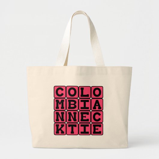 Colombiaanse strop, executiemethode grote tote bag (Voorkant)