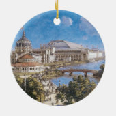 Colombiaanse tentoonstelling van Theodore Robinson Keramisch Ornament (Achterkant)