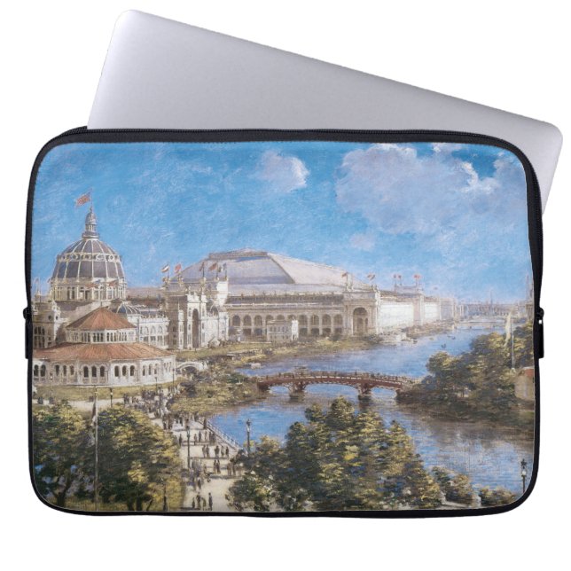 Colombiaanse tentoonstelling van Theodore Robinson Laptop Sleeve (Voorkant)