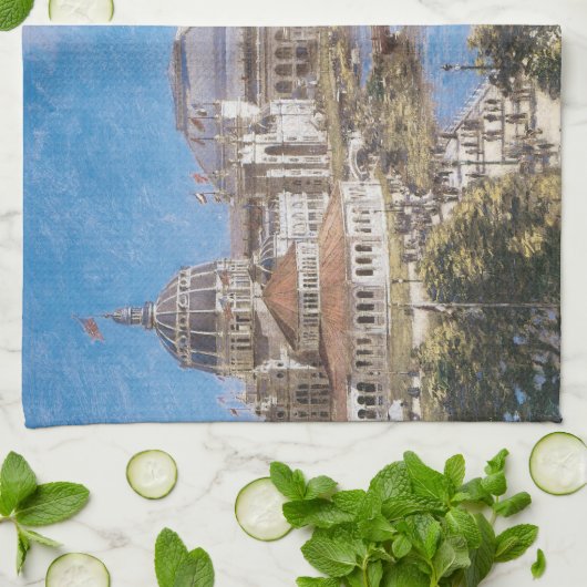 Colombiaanse tentoonstelling van Theodore Robinson Theedoek (Gevouwen)