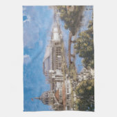 Colombiaanse tentoonstelling van Theodore Robinson Theedoek (Verticaal)