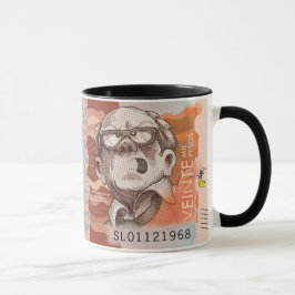Colombiaanse valuta Cartoon Koffie Mok 20.000 peso