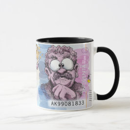 Colombiaanse valuta Cartoon Koffie Mok 50.000 peso