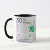 Colombiaanse valuta Cartoon Koffie Mok 50.000 peso (Links)
