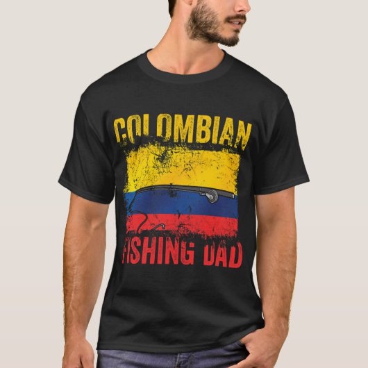 Colombiaanse vissende vader t-shirt (Voorkant)