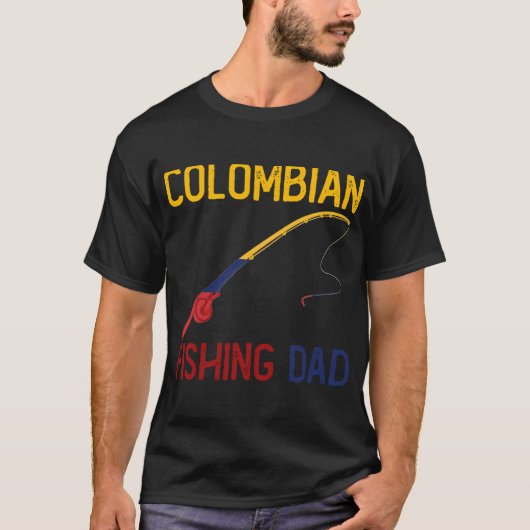 Colombiaanse visser vader t-shirt (Voorkant)