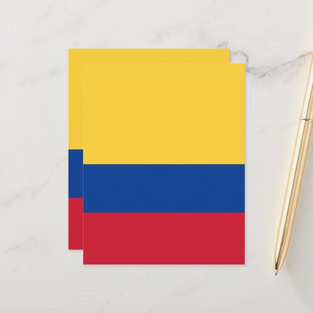 Colombiaanse vlag (Voorkant / Achterkant in situ)