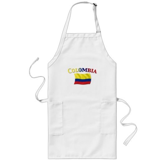 Colombiaanse vlag 2 lang schort (Voorkant)