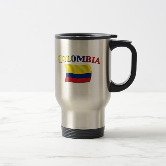 Colombiaanse vlag 2 reisbeker (Rechts)