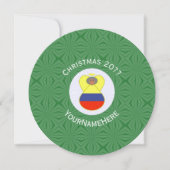 Colombiaanse vlag Abuela Angel Kerst gepersonalise Kaart (Voorkant)