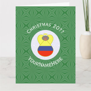 Colombiaanse Vlag Abuela Engel Kerst Persoonlijk Kaart
