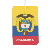 Colombiaanse vlag Air Freshener, Colombia Luchtverfrisser (Achterkant)
