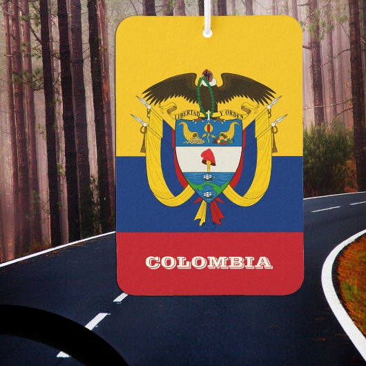 Colombiaanse vlag Air Freshener, Colombia Luchtverfrisser