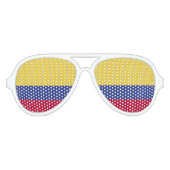 Colombiaanse vlag aviator zonnebril (Voorkant)