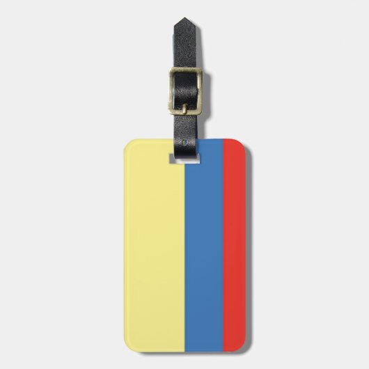 Colombiaanse vlag bagagelabel (Voorkant verticaal)