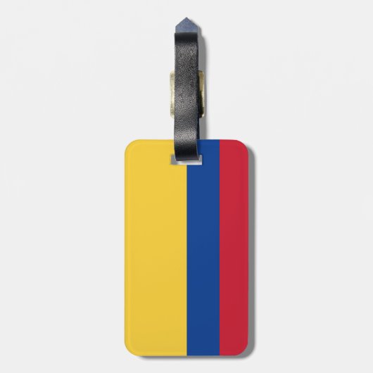 Colombiaanse vlag bagagelabel (Achterkant verticaal)