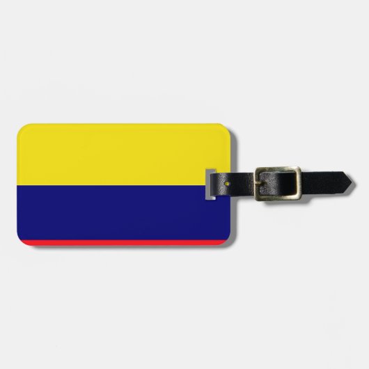 Colombiaanse vlag bagagelabel (Voorkant horizontaal)