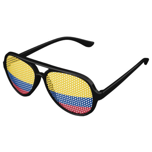 Colombiaanse vlag - Bandera De Colombia Aviator Zonnebril (Gekanteld)