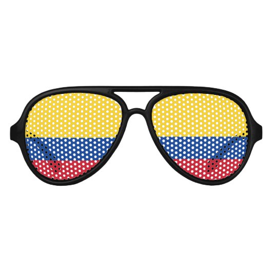 Colombiaanse vlag - Bandera De Colombia Aviator Zonnebril (Voorkant)