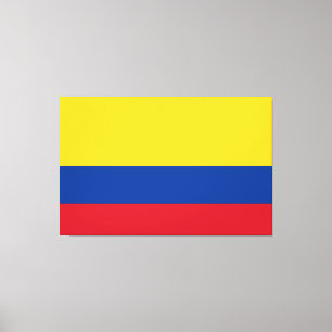 Colombiaanse vlag - Bandera De Colombia Canvas Afdruk