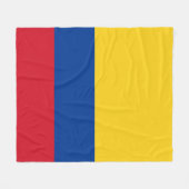 Colombiaanse vlag - Bandera De Colombia Fleece Deken (Voorkant (Horizontaal))