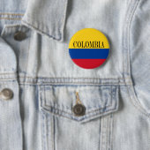 Colombiaanse vlag - Bandera De Colombia Ronde Button 5,7 Cm (In situ)