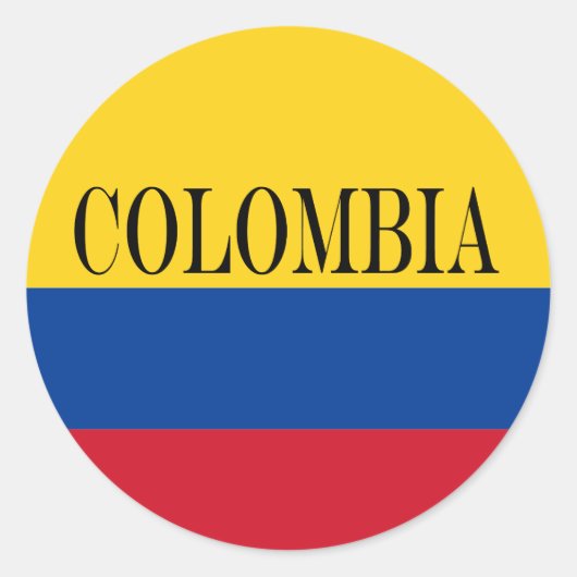 Colombiaanse vlag - Bandera De Colombia Ronde Sticker (Voorkant)