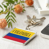 Colombiaanse vlag - Bandera De Colombia Sleutelhanger (Zijkant)