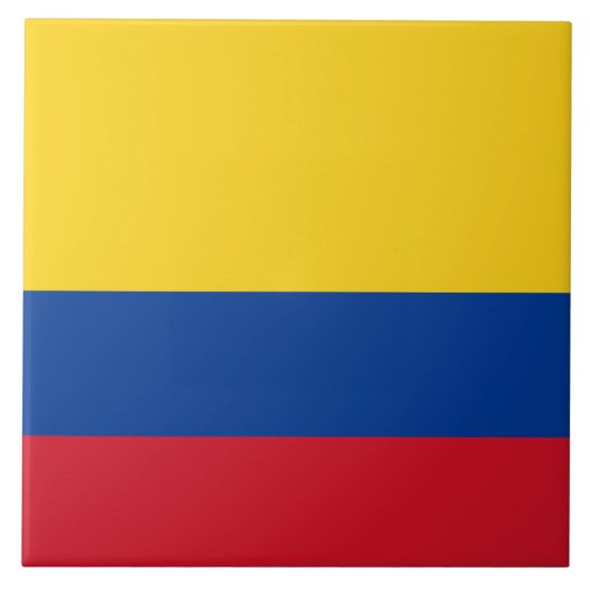 Colombiaanse vlag - Bandera De Colombia Tegeltje (Voorkant)