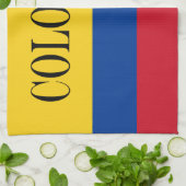 Colombiaanse vlag - Bandera De Colombia Theedoek (Gevouwen)