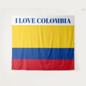 Colombiaanse vlag - Bandera De Colombia Wandkleed (Voorkant (horizontaal))