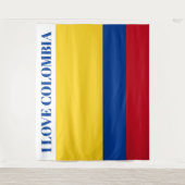 Colombiaanse vlag - Bandera De Colombia Wandkleed (Voorkant)
