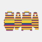Colombiaanse vlag bedankdoosjes (Uitgevouwen)