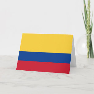 Colombiaanse vlag bedankkaart