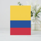 Colombiaanse vlag bedankkaart (Staand voorkant)