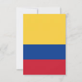 Colombiaanse vlag bedankkaart (Achterkant)