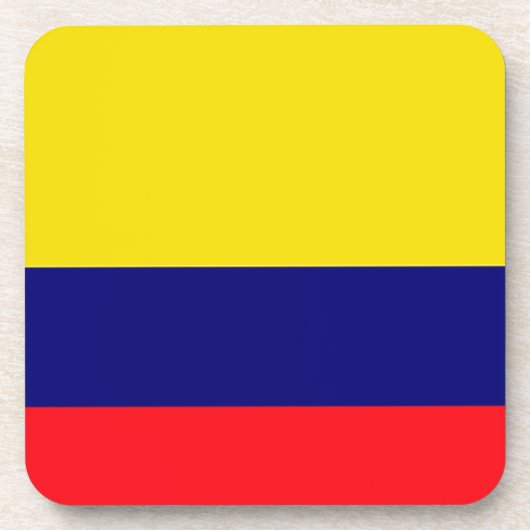 Colombiaanse vlag bier onderzetter (Voorkant)