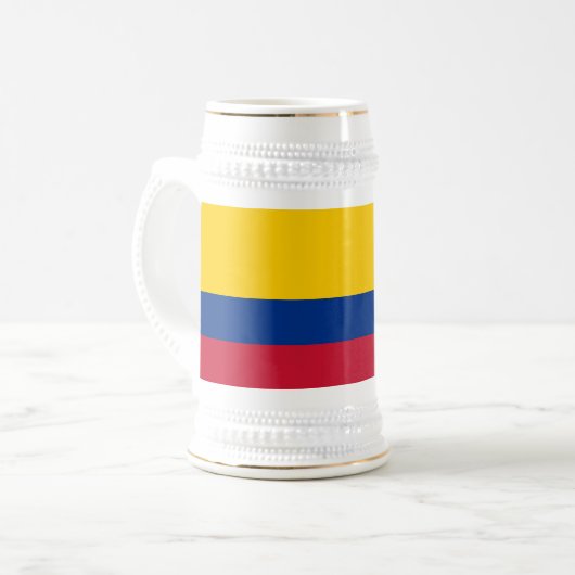 Colombiaanse vlag bierpul (Voorkant links)