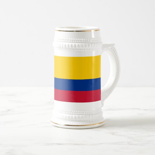 Colombiaanse vlag bierpul (Voorkant rechts)