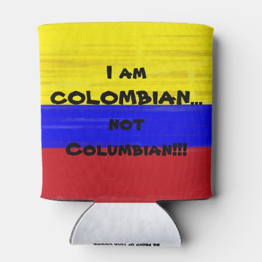 Colombiaanse vlag blikjeskoeler (Achterkant)