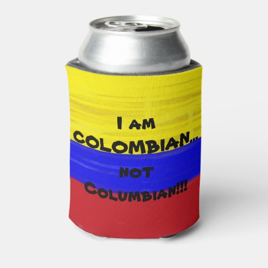 Colombiaanse vlag blikjeskoeler (Blikje Achterkant)