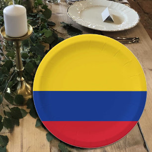Colombiaanse vlag borden, feest, sport, Colombia Papieren Bordje