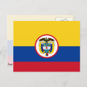 Colombiaanse vlag briefkaart (Voorkant / Achterkant)