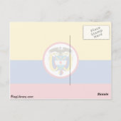 Colombiaanse vlag briefkaart (Achterkant)