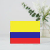 Colombiaanse vlag briefkaart (Staand voorkant)